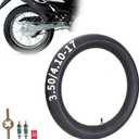 RUTU 3.50/4.10-17 Inner Tube with TR4 Straight Valve Stem for 110/90-17 Tire 125 XR L 2003-2008, 125 CLR CITYFLY 1998-2003