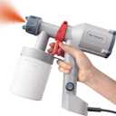 Tilswall Paint Sprayer, Ultra-Light Electric Paint Spray Gun with 600ml Detachable Cup, 2 Nozzles & 3 Patterns - Perfect for Fences, Sheds, Walls, Ceilings, Furniture, Cabinets, Garden & DIY, White