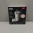 Braun Epilator Silk-pil 7, Hair Removal Device, Women Shaver & Trimmer, Wet and Dry, Wide Head, Includes Shaver Head and Trimmer Comb, SE7-041, Silver