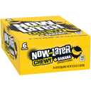 Now and Later Chewy Candy, Banana Flavor, 0.93 Ounce Bars (Pack of 24) (EXP 03/31/28)