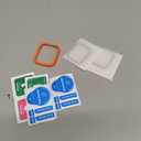 EWUONU [2 Pack Tempered Glass Screen Protector for Apple Watch 44mm SE 3/SE 2/ Series 6//5/4, 3D Full Coverage [Easy Installation Frame] Waterproof Bubble-Free HD Clear Film for iWatch 44mm