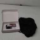 BARSDAR Women's 26'' Long Wavy Wig With Bangs, Synthetic Hair, Black (26 Inch, Natural Black)