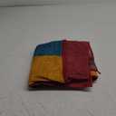 Indian Handmade Quilt Indian Silk Sari Kantha Quilted Patchwork, Silk Kantha Blanket Throw, Boho Vintage Bedspreads Multicolor 60" x 40"