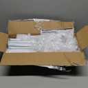 10 Tiers Tall Shoe Rack 20-25 Pairs Boots Organizer Storage Sturdy Narrow Shoe Shelf for Entryway, Closets with Hooks, White (10 Tier-68" High-17" Wide)