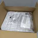 SAYZH Dish Drying Rack - Expandable Dish Rack for Kitchen Counter, Rust-Resistant Dish Drainer with Utensil Holder and Raised Guardrail, Kitchen Organizer for Cup and Bottle (White)