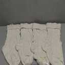 Aoriher Large Christmas Stockings with DIY Name Tags, 18 Inch Knitted Stockings Xmas Stocking Decorations with Christmas Stocking Tags for Family Decor(Style A,White)