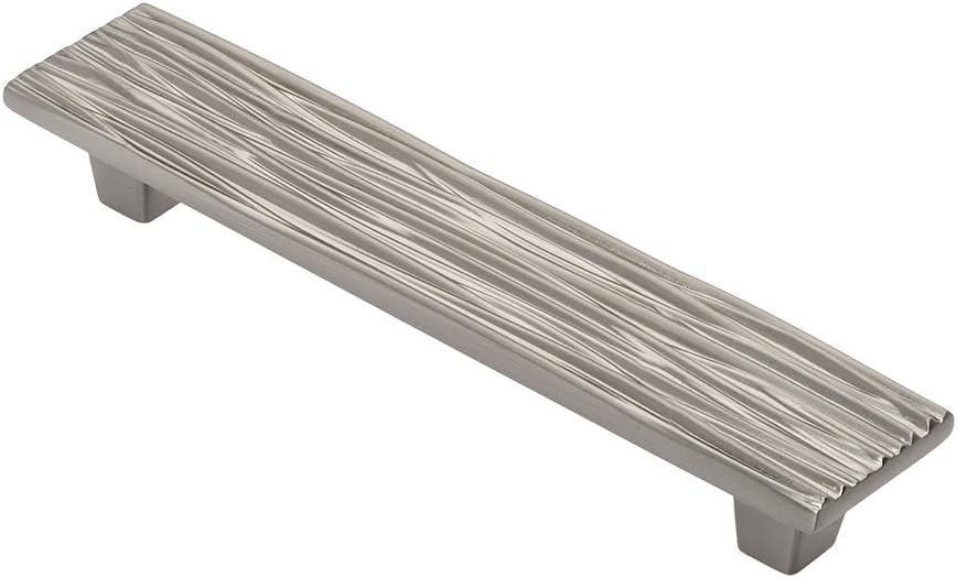 River Cabinet Pull, 96mm (3 3/4in) Center to Center, Satin Nickel