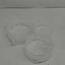 Red Co. Set of 3 Sizes (10", 8", 7") Acrylic Round Cylinder Display Nesting Riser Stands with Hollow Bottoms, Glossy White
