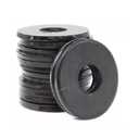 50pcs Black M8 Flat Washers(OD=24mm, 2mm Thickness) Grade 8 Carbon Steel, Zinc Plated