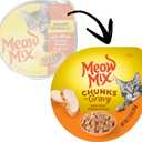 Meow Mix Chunks in Gravy, Wet Cat Food with Real Chicken Breast, 12 Cups BB 11/14/27