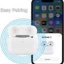 Replacement for AirPods 3rd Gen Wireless Charging Case,Only Compatible with iPod 3rd Generation Charger Cases, with Lightning,(White)