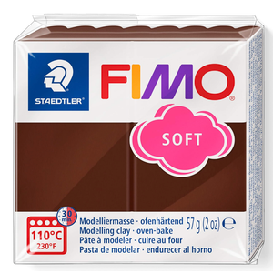Staedtler FIMO Soft Polymer Clay - -Oven Bake Clay for Jewelry, Sculpting, Crafting, Chocolate 8020-75