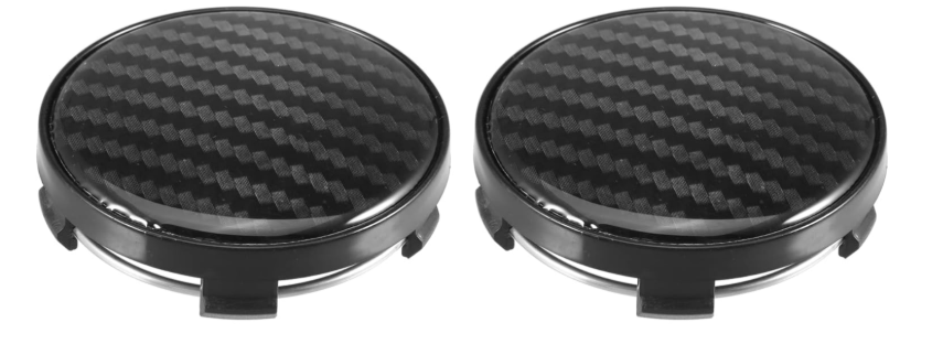 X AUTOHAUX 4pcs 60mm 61mm Wheel Center Hub Caps Hubcaps Covers Universal Rims Hub Cap Parts for Car Black 2 pcs