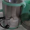 QCen Juicer Machine, 800W Centrifugal Juicer Extractor with Wide Mouth 3” Feed Chute for Fruit Vegetable, Easy to Clean, Stainless Steel, BPA-free (Aqua)