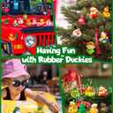 Advent Calendar 2025, Rubber Duck 24 Days of Countdown Christmas, Fun Duckie Bath Toys for Toddlers, Baby Shower Party Favors, Gifts Girls Advent Calendars 2025 Kids 1, 2, 3, 4, 5 Year Old, Xmas Ducks