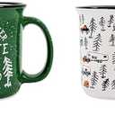 Camco Life is Better at The Campsite Coffee Mugs | Ceramic | 14oz. | 4-Pack (53357) (One Size)