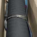 Fitvids All-Purpose 2/5-Inch (10mm) Extra Thick High Density Anti-Slip Exercise Pilates Yoga Mat with Carrying Strap, Multiple Colors (Black)