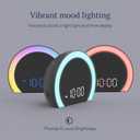 ANJANK Super Loud Alarm Clock with Wireless Bed Shaker, Vibrating Dual Alarm with Light Wake Up for Heavy Sleepers & Hearing Impaired, 9-Color Night Light, 8 Sounds, 0-100% Dimmer, USB Charger