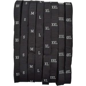 Renashed 4000Pcs Woven Polyester Clothes Size Label Shirt Garment Tags Each Size 500Pcs