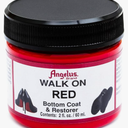 Angelus Walk on Red Paint Restorer for Red Bottoms, Color Renewal, Bottom Shoe Paint for Christian Louboutin High Heels and Leather Soles – Durable, Flexible, and Easy Application – 2 fl oz