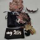 Vlipoeasn Death to My 20s Decorations for Her, Rose Gold Death to My Twenties Backdrop, Banner, Sash, Cake Topper and Balloons for 30th BirthdayDecorations, Dirty 30 Year Old Birthday Party Supplies