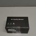 18 in 1 Air Quality Monitor Indoor, Portable CO2 Detector for CO2, Temperature (F), Humidity, VOC, PM2.5, PM1.0, PM10 & Time Display, Dual Chip & High Accuracy Air Quality Tester for Home (White)