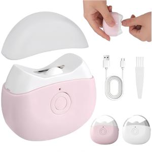 Electric Nail Clippers,2026 New Automatic Nail Trimmer with LED Light and 2 Speeds, Safety Fingernail Trimmer with Nail Scraps Storage for Baby Adult Seniors (Pink)