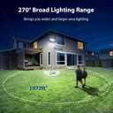 iMaihom 100W Motion Sensor Outdoor Lights Plug in, 9000LM LED Security Light, Dusk to Dawn Motion Flood Light, 6500K, IP65 Waterproof, 3 Head Exterior Motion Detector Light for Yard Garage (2Pack)