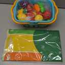 Play Food Set with Cutting Fruits&Felt Tree Mat, Pretend Food Play Kitchen Accessories, Toy Kitchen Food Playset for Toddlers, Preschool Learning Toys for Kids Ages 3 4 5 6 Boys Girls Gift