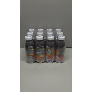 Snapple Zero Sugar Peach Tea, 16 fl oz Recycled Plastic Bottle 12 pack, BBD: 10/05/2024