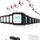 10 Pack Remote Control Tether, 6.5 Ft Remote Leash, Retractable Safety with Adjustable Lock Strap for TV Remotes, Game Controllers, and Tablets - Perfect for Showrooms