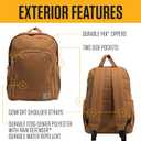 Carhartt 25L Classic Laptop Backpack, Durable Water-Resistant Pack W/ 15" Laptop Sleeve and Multiple Organizational Compartments, Black