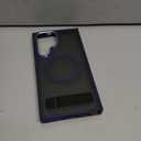 MAKAVO Magnetic for Samsung Galaxy S22 Ultra Case with Stand, Compatible with MagSafe, Slim Translucent Matte Non-Slip Military-Grade Drop Protection Phone Cover, Blue