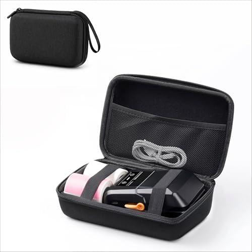SUPVAN T50M Series & G15M Mini Nylon Hard Protective Travel Case, Waterproof Shockproof Scratch Resistant Carrying Case for Label Maker and Tapes, External Hard Drive, Cord, Tape Measure, Screwdriver
