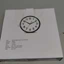 AKCISOT Wall Clock 10 Inch Silent Non-Ticking Modern Clocks Battery Operated - Analog Small Classic for Office, Home, Bathroom, Kitchen, Bedroom, School, Living Room(Black)