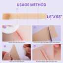 Silicone Scar Sheets, Silicone Scar Tape, Medical Grade Scar Tape for Surgical Scars, Keloid Bump Removal C-Section, Stretch Marks,Tummy Tuck, Hypertrophic, Post-Surgery-1.6"X 118" Roll, 3M