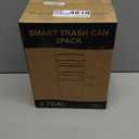 2 Pack 2.7 Gal Bathroom Trash Can with Lid, Automatic Trash Can Small Smart Garbage Can Touchless, Slim Motion Sensor Waterproof Plastic Trash Bins for Bedroom Office Kitchen Toilet (White)