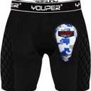 Youper Youth Elite Padded Baseball Sliding Shorts w/Soft Athletic Cup (X-Large)