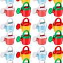 Sotiff 24 Pieces Plastic Watering Cans for Kids Watering Toys Kids Watering Can Small Toddler Garden Tools Bath Toys Beach Toys for Home Outdoor, Assorted Color