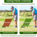 Golf Alignment Stick Holder, Golf Swing Trainer Training Aid, Adjustable Golf Posture Corrector, Portable Golf Swing Correction Equipment for Indoor & Outdoor Practice for Men Women Beginners