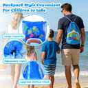 Collapsible Beach Toys for Kids, 38Pcs Sand Toys, 3 Foldable Buckets and Shovels Set with Mesh BagSand Castle Building Kit, Travel Sandbox Toys, Beach Essentials for Kids Toddlers Boys Girls Age 3-10, Age-appropriate size for kids aged 3-10