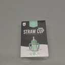 GROSMIMI Spill Proof no Spill Magic Sippy Cup with Straw with Handle for Baby and Toddlers, Customizable, PPSU, BPA Free 6 oz (Aqua Green)