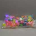 Sotiff 200 Pcs Light up Ball Spiky LED Bouncy Ball Flashing Squeaky Multicolor Puffer Toy Rubber Sensory Toy Carnival Prizes Bulk Party Favors for Teens, Adults, Children