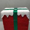 PEIDUO Animated Christmas Santa in Lighted Gift Box, Motion Sensor Christmas Music Decorative Lights, Under The Christmas Tree Present Decorations for Indoor Outdoor Yard Home Holiday Decor