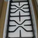 WB31X27151 Stove Grate Replacement Parts For GE Burner Grate, for GE Gas Stove Burner Replacement, WB31X24736 Cast Iron Stove for GE Gas Stove Parts Surface Burner Side Grate, 1 Packs, 19.6'' x 10''