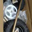 29inch Rear Axle Assembly Wheel Hub Set, Wheel Tires With Rim & Brake Assembly and T8F Chain Suitable for DIY Go Kart Quad, Trike, Drift Bikes