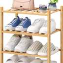 viewcare Small Shoe Rack, 3-Tier Shoe Rack for Entryway, Bamboo Wood Shoe Shelf for Closet & Hallway, Long 17.2IN | Beautiful | Functional | Sturdy | Durable, 3-Tier_Samll