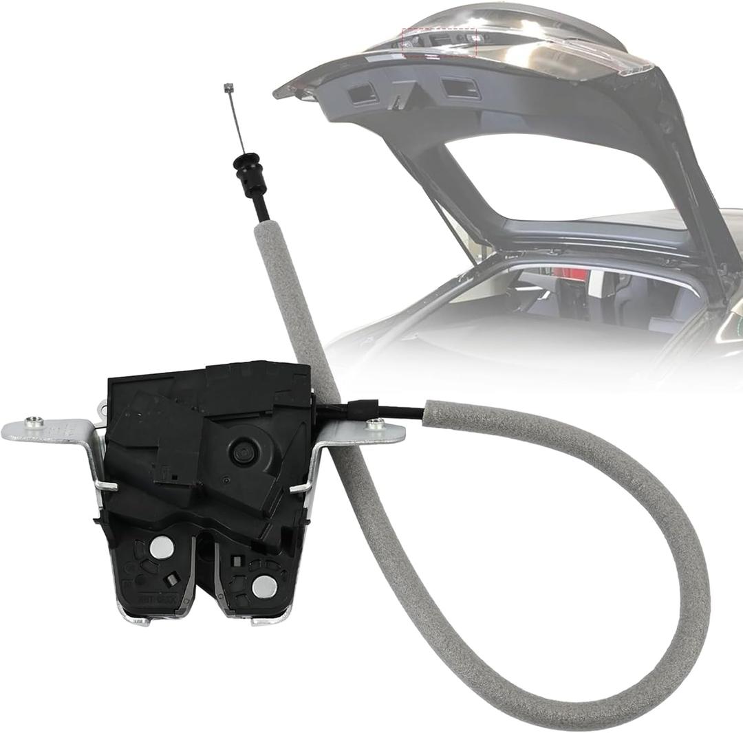 Rear Trunk Lid Tailgate Latch Lock Compatible with Tesla Model S 2012-2021/Model X 2016-2021 Replace 6006654-00-B Rear Cover Lock Machine Trunk Door Lock Actuator