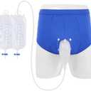 Reusable Portable Urinal for Men, Anti Leakage Silicone Urinary Bag for Elderly, for Travel, Comfortable Breathable, Easy to Clean, for Bedridden, Camping, Urgency & Post-Surgery