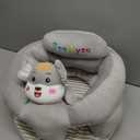 Baby Seat Baby Sit up Chair Cartoon Animals Plush Sofa Seat Toddler Baby Learn to Sit up Chair Sofa Washable Cover for Back Head Support Sitting Infant Seat (40cm*40cm*15cm, Grey Mouse)